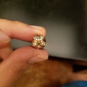 Rose Gold Floral Pandora Charm w/ clasp